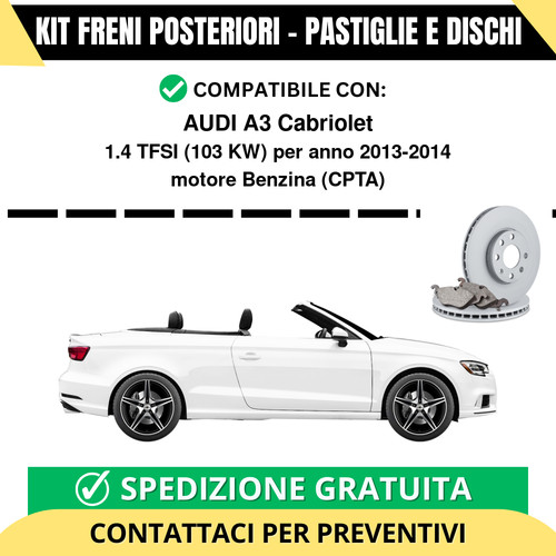 Kit freni posteriori per - posteriori, audi