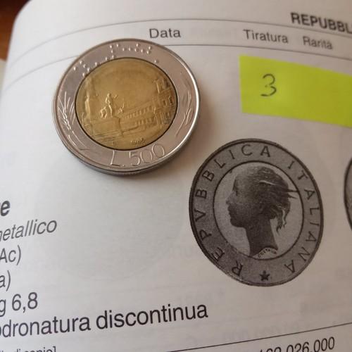 Moneta 500 lire del 1985 - 500,