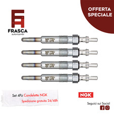 Candelette 4 Pezzi NGK Opel Vivaro A 1.9 DTi 74 KW 101 CV 60 KW 80 CV