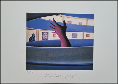 Mark kostabi senza titolo x - mark,