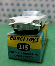 Vintage   -  FORD Thunderbird Convertible , Corgi toys 215 - Gt. Britain 1959