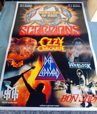 Monster Of Rock Poster Very Rare Scorpion Ozzy Osborne