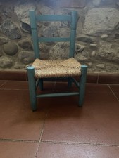 Sedia Seggiola Bimbo Bambino Vintage Collezione Old Antique Arredo