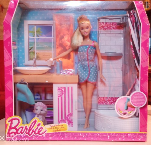 Bambola barbie deluxe - deluxe, bathroom