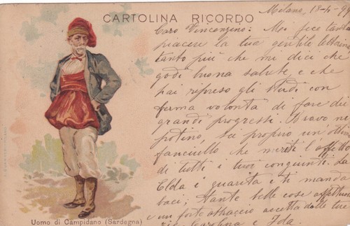 Cartolina cagliari - di,