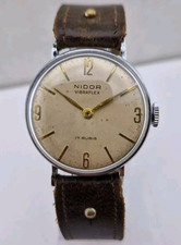 Orologio Meccanico NIDOR Vibraflex Anse fisse Anni'50 Vintage 31 mm. Swiss Made