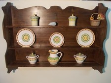 OFFERTA  PIATTAIA A MURO ORNAMENTALE COLORE TAGLIA MARCA  ANTIQUARIATO LEGNO