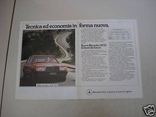 advertising Pubblicità DOPPIA 1984 MERCEDES BENZ 190 D