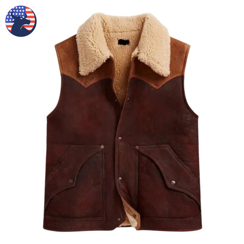 Gilet uomo robusto pelle - , di