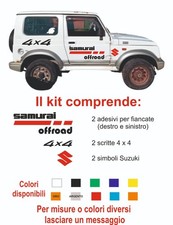adesivi Suzuki samurai santana fuoristrada stickers 4 x 4 offroad