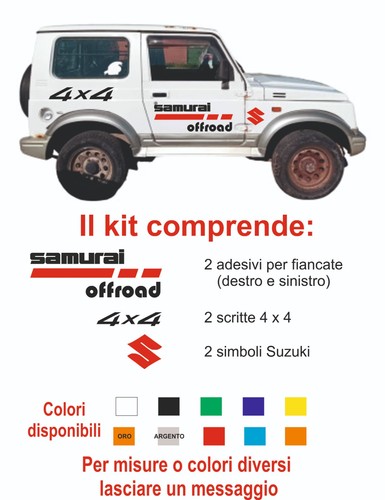Adesivi suzuki samurai santana - adesivi,
