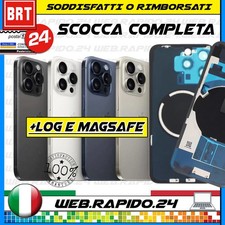 BACK COVER SCOCCA POSTERIORE COMPLETA_VETRO+MAGSAFE+LENTI IPHONE 15 PRO MAX