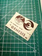RIPRODUZIONE biglietto 2 rotonde cuorgnè GENESIS 13 APRILE 1972 peter gabriel