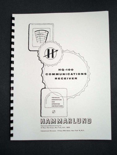 Hammarlund hq100 100 - hq100, hq-100