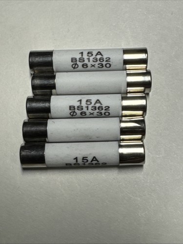 5pz fusibile 15a 250v ceramico - fusibile,