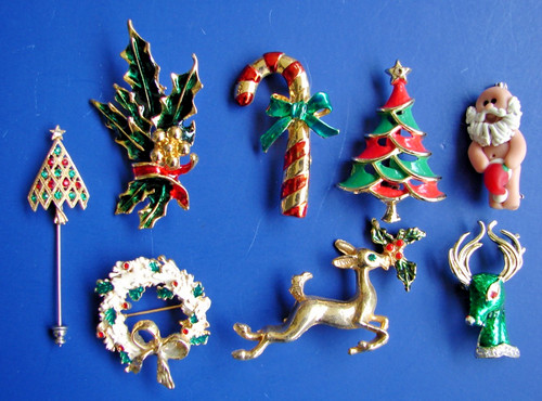Lotto spille vintage albero - 8,
