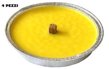 SET 4 CANDELE FIACCOLE ANTIZANZARE ALLA CITRONELLA ALLUMINIO 14 CM