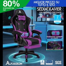 ALFORDSON Sedia da Gaming