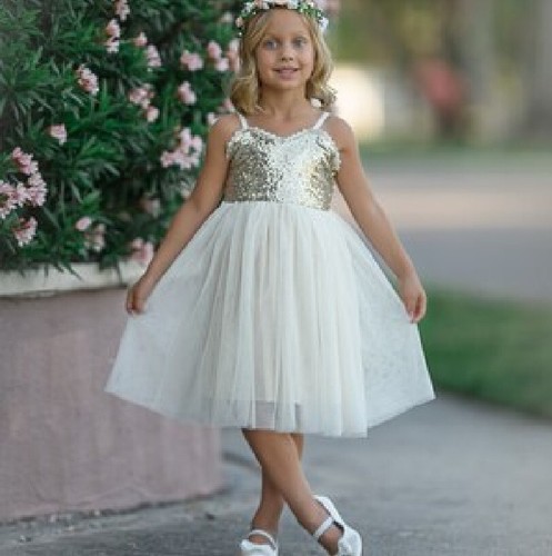 Abito bambina fiori - , tulle