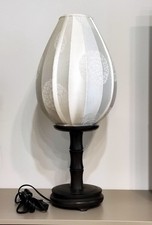 Lampada etnica in legno e