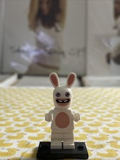 RABBID WHITE RABBIT LEGO MINIFIG FIGURE super mario bros regno battaglia nintendo
