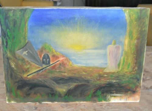 Quadro dipinto pittore - dipinto,