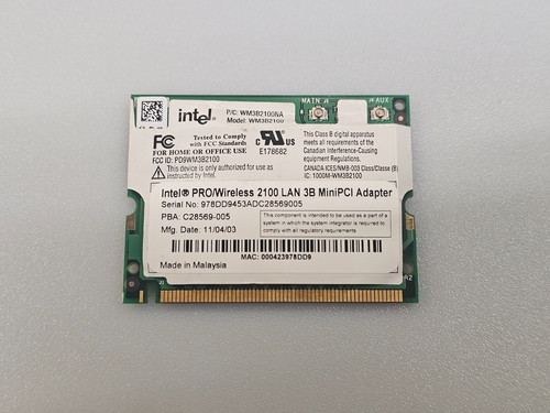 Intel pro wireless - intel, 2100