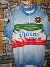 Vintage Cycling jersey shirt '80s maglia ciclismo bici  GS Vicini Cesena