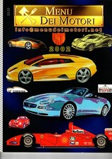 MENU' DEI MOTORI RISTORANTE LAURO 2002 FERRARI LAMBORGHINI MASERATI STANGUELLINI