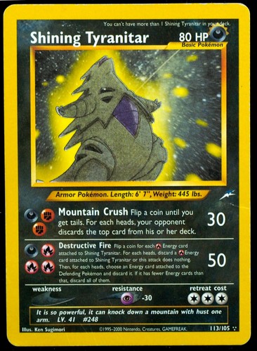 Carta pokemon shining - carta,