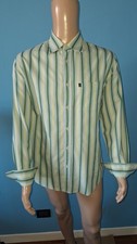 TRUSSARDI JEANS CAMICIA UOMO MANICA LUNGA TAGLIA XL MULTICOLOR A RIGHE