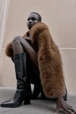 STIVALI DA COWBOY ZARA NERI AL