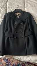 Cappotto Nero Corto Giaccone Lana Burberry Brit