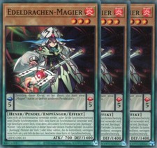 yugioh 3x Mago Drago Nobile LEDD-DEC11 COMUNE TEDESCO