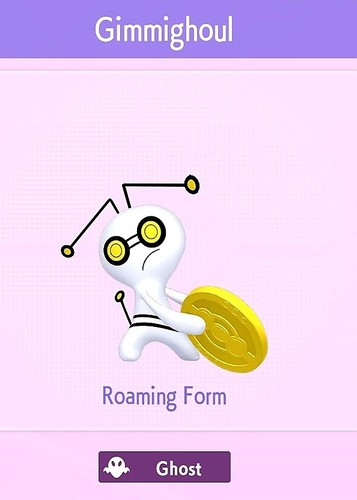 Shiny gimmighoul roaming - ☆,