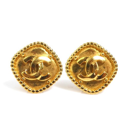 Orecchini clip con logo cc - orecchini,