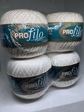 gomitoli filo di scozia per uncinetto ecrù e bianco