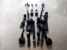 SET CINTURE DI SICUREZZA CLASSIC MINI COOPER S ORIGINALE ROVER MPI NERE COMPLETO RARO SPORT