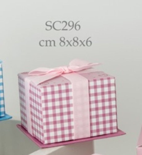 Scatola box baby rosa - 6,
