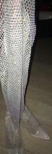 Stivali bianchi trendy coscia