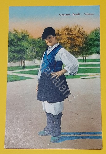 Cartolina costumi sardi - cartolina,