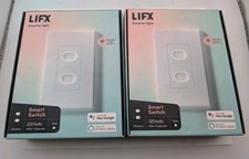 2 Pack LIFX 1-Polo 2 Pulsanti Smart Wi-Fi Touch Interruttore Luce, Bianco (LFSPWHT1FUS)