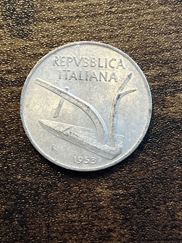 1953 italy ten lire - italy,