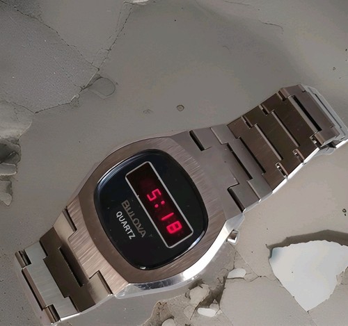 Bulova led inox vintage - bulova,