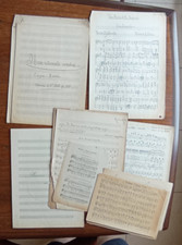 Lotto spartiti e pagine