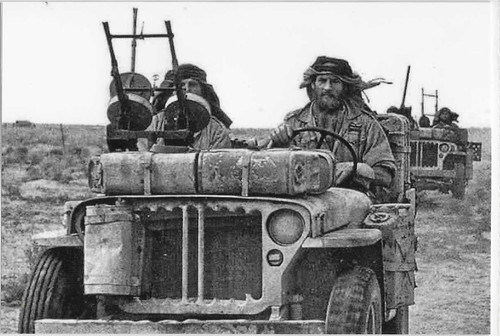 British sas jeep patrol - sas, north