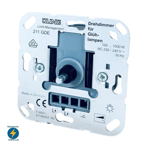 Jung 211 gde - dimmer, rotante