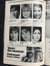 "Passion" Cast SIGNED; Frank Langella, Cathryn Damon, Bob Gunton, 1983 Playbill