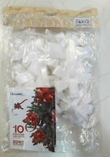 10 FIOCCHI BIANCHI CON LACCIO