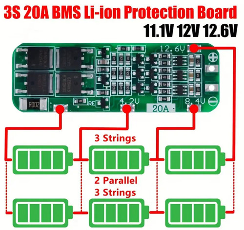 Bms 20a circuito - 20a,